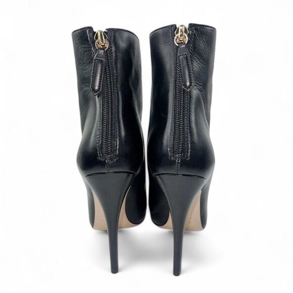 VALENTINO Garavani Black Leather Rockstud Stiletto Ankle Boots Size 36.5 - Picture 8 of 10